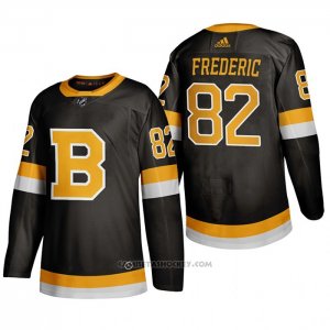 Camiseta Hockey Boston Bruins Trent Frederic Alterno 2019-20 Negro