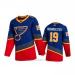 Camiseta Hockey St. Louis Blues Jay Bouwmeester Retro Autentico 2019-20 Azul