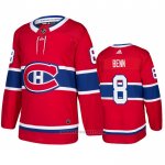 Camiseta Hockey Montreal Canadiens Jordie Benn Primera Autentico Rojo