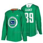 Camiseta Vancouver Canucks Sam Gagner New Season Practice Verde