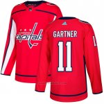 Camiseta Hockey Washington Capitals 11 Mike Gartner Primera Autentico Rojo