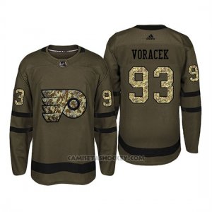 Camiseta Philadelphia Flyers 93 Jakub Voracek Camo Salute To Service