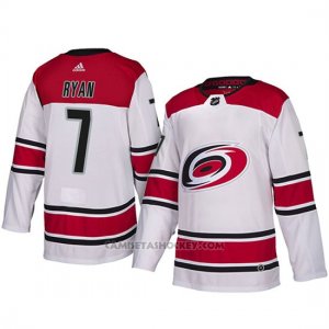 Camiseta Carolina Hurricanes Derek Ryan Autentico Away Blanco