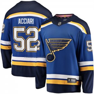 Camiseta Hockey St. Louis Blues Noel Acciari Primera Breakaway Azul