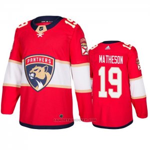 Camiseta Hockey Florida Panthers Mike Matheson Primera Autentico Rojo
