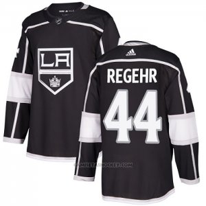 Camiseta Hockey Los Angeles Kings Robyn Regehr Primera Autentico Negro