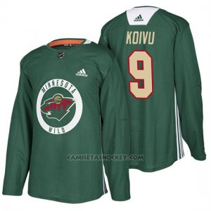Camiseta Minnesota Wild Mikko Koivu New Season Practice Verde