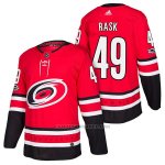 Camiseta Hockey Hombre Autentico Carolina Hurricanes 49 Victor Rask Home 2018 Rojo