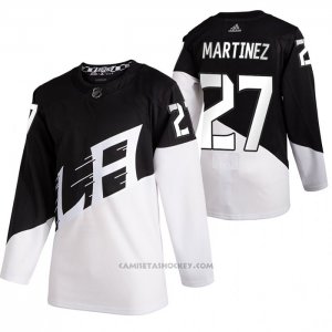 Camiseta Hockey Los Angeles Kings Alec Martinez 2020 Stadium Series Blanco Negro