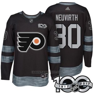 Camiseta Hockey Hombre Philadelphia Flyers 30 Michal Neuvirth 2017 Centennial Limited Negro