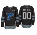 Camiseta Hockey Hombre St. Louis Blues Personalizada Negro