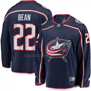 Camiseta Hockey Columbus Blue Jackets Jake Bean Primera Breakaway Azul