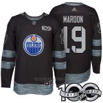 Camiseta Hockey Hombre Edmonton Oilers 19 Patrick Maroon 2017 Centennial Limited Negro