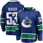 Camiseta Hockey Vancouver Canucks Teddy Azulger Primera Breakaway Azul