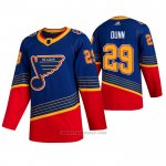 Camiseta Hockey St. Louis Blues Vince Dunn Retro Autentico Azul