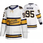 Camiseta Hockey Nashville Predators Retro Matt Duchene Breakaway Jugador 2020 Winter Classic Blanco