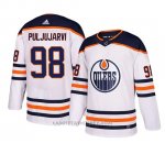 Camiseta Edmonton Oilers Jesse Puljujarvi Adidas Away Blanco