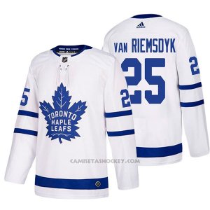 Camiseta Hockey Hombre Toronto Maple Leafs 25 James Van Riemsdyk Away 2017-2018 Blanco