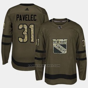 Camiseta New York Rangers Ondrej Pavelec Camo Salute To Service