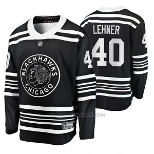 Camiseta Hockey Chicago Blackhawks Robin Lehner Premier Alternato Negro
