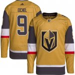 Camiseta Hockey Vegas Oroen Knights Jack Eichel Autentico Alterno Oro