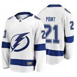 Camiseta Tampa Bay Lightning Brayden Point 2019 Away Breakaway Blanco