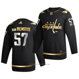 Camiseta Hockey Washington Capitals Trevor Van Riemsdyk Golden Edition Limited Autentico 2020-21 Negro