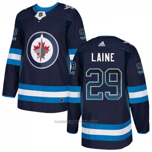 Camiseta Hockey Winnipeg Jets Patrik Laine Drift Fashion Azul
