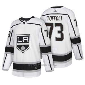 Camiseta Hockey Hombre Autentico Los Angeles Kings 73 Tyler Toffoli Away 2018 Blanco