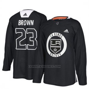 Camiseta Los Angeles Kings Dustin Brown New Season Practice Negro