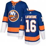 Camiseta Hockey New York Islanders 16 Pat Lafontaine Primera Autentico Azul