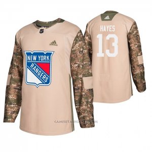 Camiseta Hockey New York Rangers Kevin Hayes Veterans Day Camuflaje