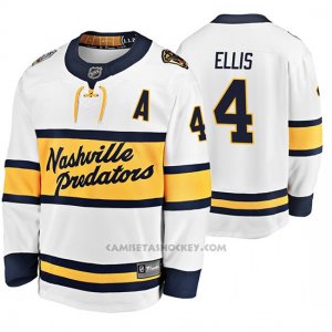 Camiseta Hockey Nashville Predators Ryan Ellis Breakaway Jugador 2020 Winter Classic Blanco