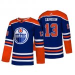 Camiseta Edmonton Oilers Jason Garrison Alternato Adidas Autentico Azul
