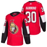Camiseta Hockey Hombre Autentico Ottawa Senators 30 Andrew Hammond Home 2018 Rojo
