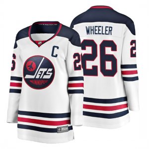 Camiseta Mujer Winnipeg Jets Blake Wheeler Heritage Breakaway Blanco