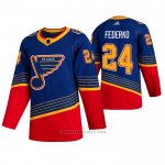 Camiseta Hockey St. Louis Blues Bernie Federko Retro Autentico Azul