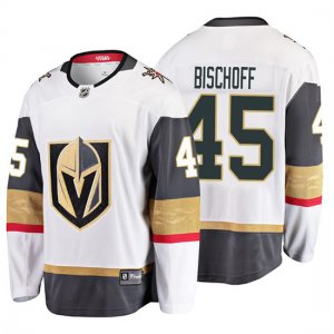 Camiseta Vegas Golden Knights Jake Bischoff 2019 Away Breakaway Blanco