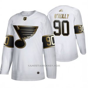 Camiseta Hockey St. Louis Blues Ryan O'reilly Golden Edition Autentico Blanco