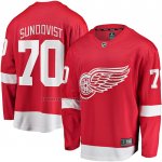 Camiseta Hockey Detroit Red Wings Oskar Sundqvist Primera Breakaway Rojo