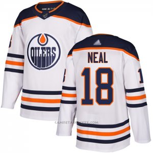 Camiseta Hockey Edmonton Oilers 18 James Neal Road Autentico Blanco