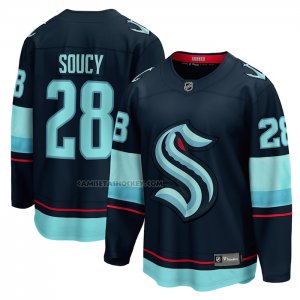 Camiseta Hockey Seattle Kraken Carson Soucy Primera Breakaway Azul