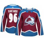 Camiseta Mujer Colorado Avalanche 96 Mikko Rantanen Maroon Adizero Jugador Home