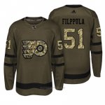 Camiseta Hockey Hombre Philadelphia Flyers 51 Valtteri Filppula Verde Camo