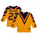 Camiseta Hockey Vancouver Canucks Dave Williams Mitchell & Ness 1981-82 Blue Line Amarillo