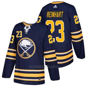 Camiseta Hockey Hombre Autentico Buffalo Sabres 23 Sam Reinhart Home 2018 Azul