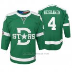Camiseta Hockey Nino Dallas Stars Miro Heiskanen Replica Jugador 2020 Winter Classic Verde