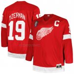 Camiseta Hockey Detroit Red Wings Steve Yzerman Mitchell & Ness Big & Tall Captain Patch Blue Line Rojo