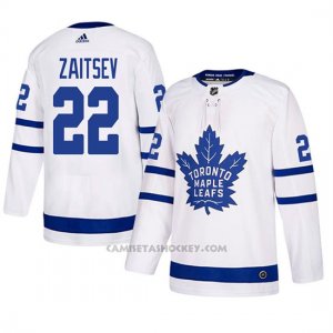 Camiseta Toronto Maple Leafs Nikita Zaitsev Autentico Away Blanco